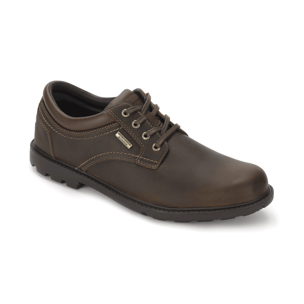 Rockport Mens Storm Surge Plain Toe - Oxfords Brown - IXA857231